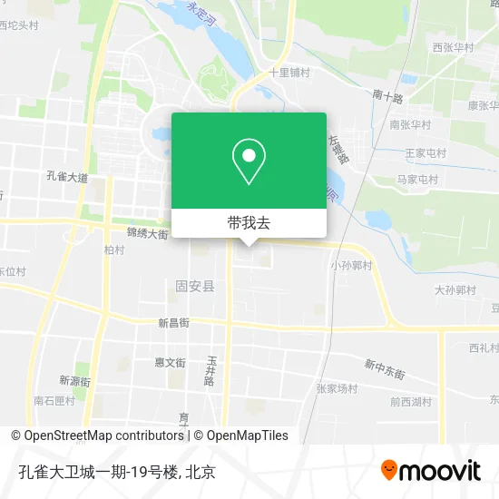 孔雀大卫城一期-19号楼地图