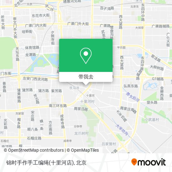 锦时手作手工编绳(十里河店)地图