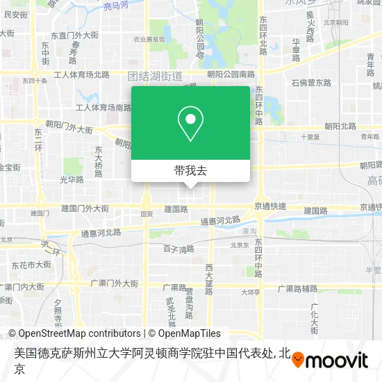 美国德克萨斯州立大学阿灵顿商学院驻中国代表处地图