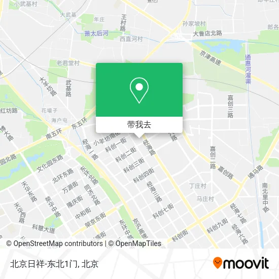 北京日祥-东北1门地图