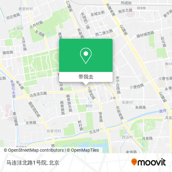 马连洼北路1号院地图