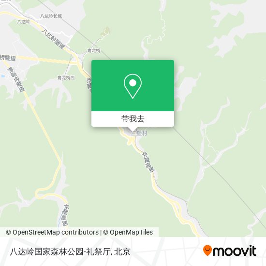八达岭国家森林公园-礼祭厅地图