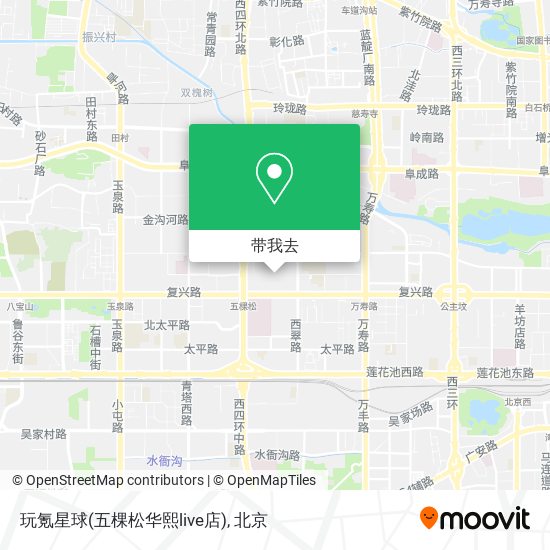 玩氪星球(五棵松华熙live店)地图