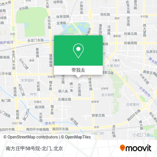 南方庄甲58号院-北门地图