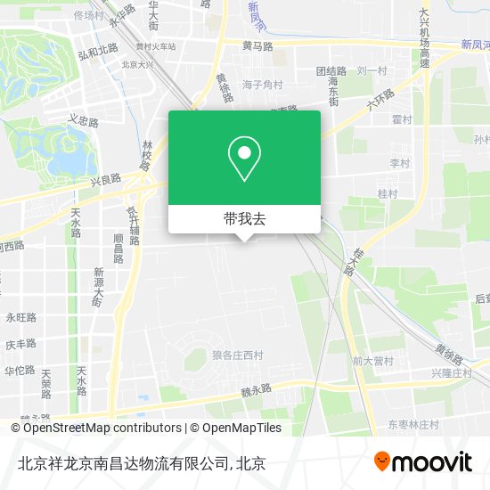 北京祥龙京南昌达物流有限公司地图