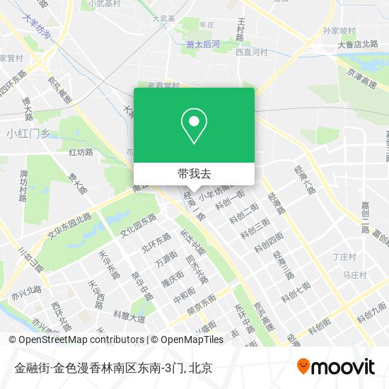 金融街·金色漫香林南区东南-3门地图