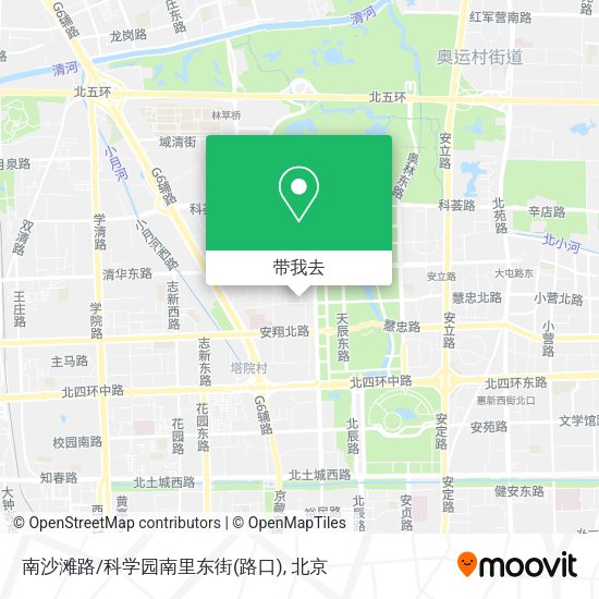 南沙滩路/科学园南里东街(路口)地图