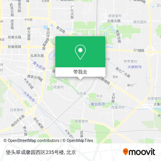 垡头翠成馨园西区235号楼地图