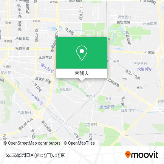 翠成馨园E区(西北门)地图