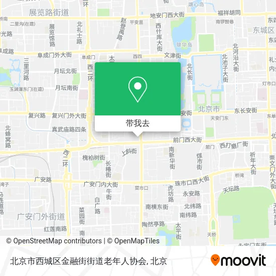 北京市西城区金融街街道老年人协会地图