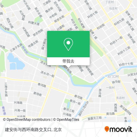 建安街与西环南路交叉口地图