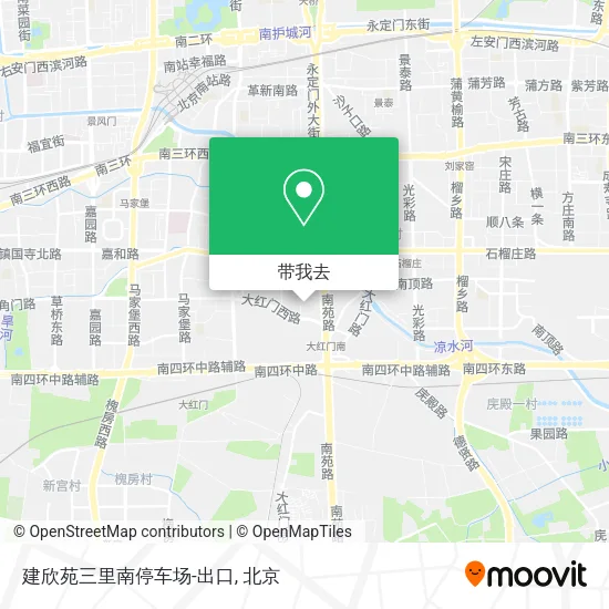 建欣苑三里南停车场-出口地图