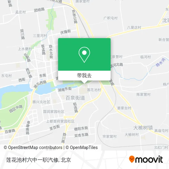 莲花池村六中一职汽修地图