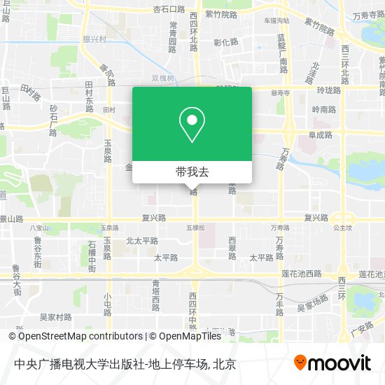 中央广播电视大学出版社-地上停车场地图
