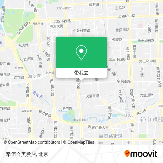 牵佰合美发店地图