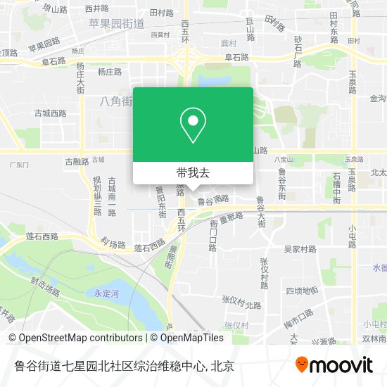 鲁谷街道七星园北社区综治维稳中心地图