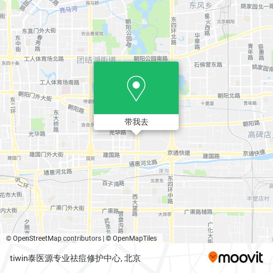 tiwin泰医源专业祛痘修护中心地图