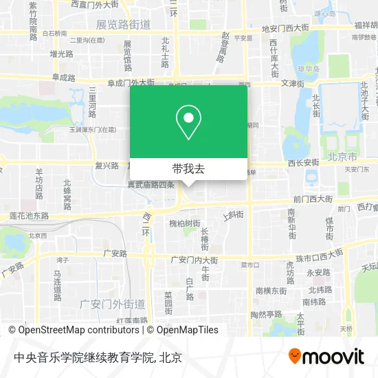 中央音乐学院继续教育学院地图