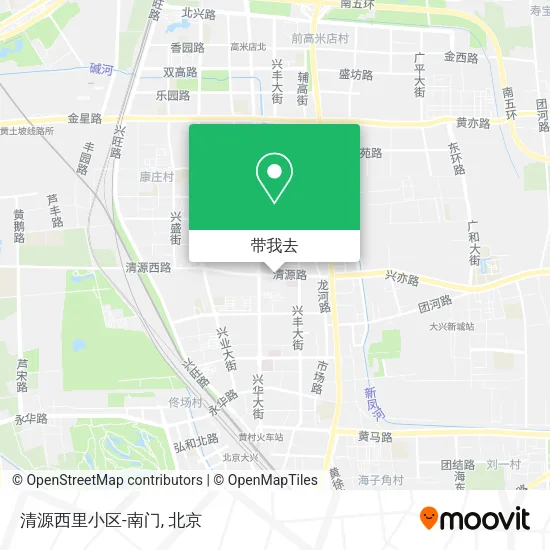 清源西里小区-南门地图