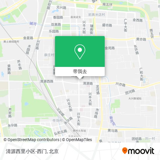 清源西里小区-西门地图