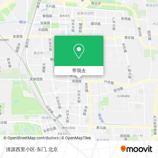 清源西里小区-东门地图