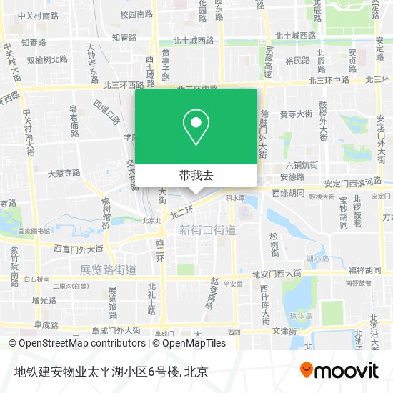 地铁建安物业太平湖小区6号楼地图