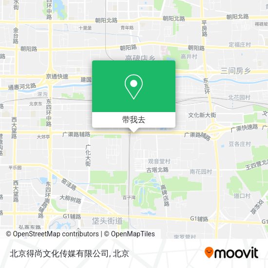 北京得尚文化传媒有限公司地图
