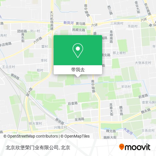 北京欣堡荣门业有限公司地图