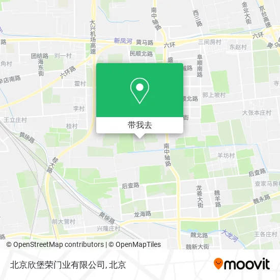 北京欣堡荣门业有限公司地图