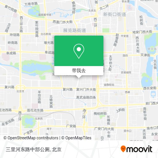 三里河东路中部公厕地图