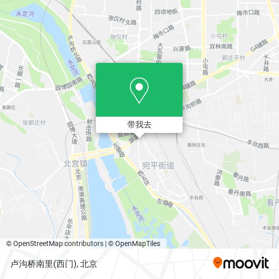 卢沟桥南里(西门)地图