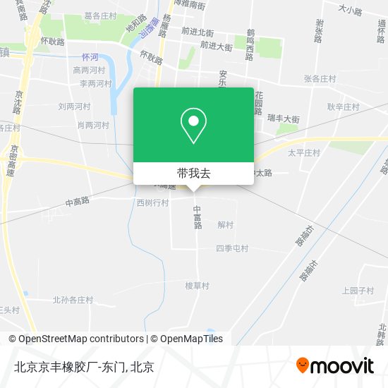 北京京丰橡胶厂-东门地图
