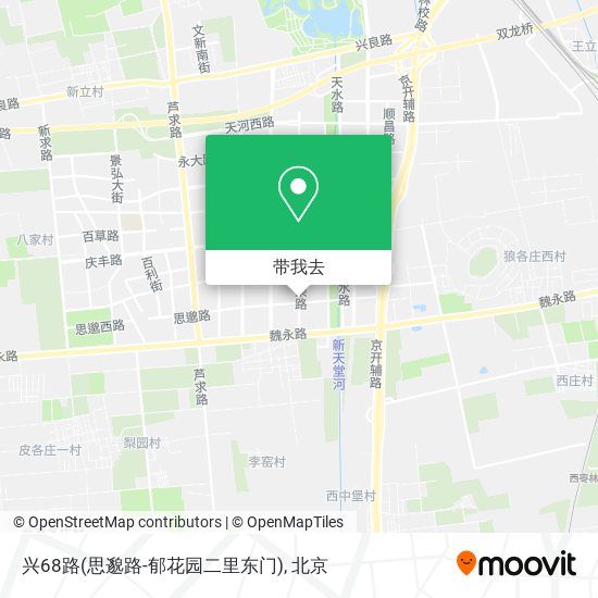 兴68路(思邈路-郁花园二里东门)地图