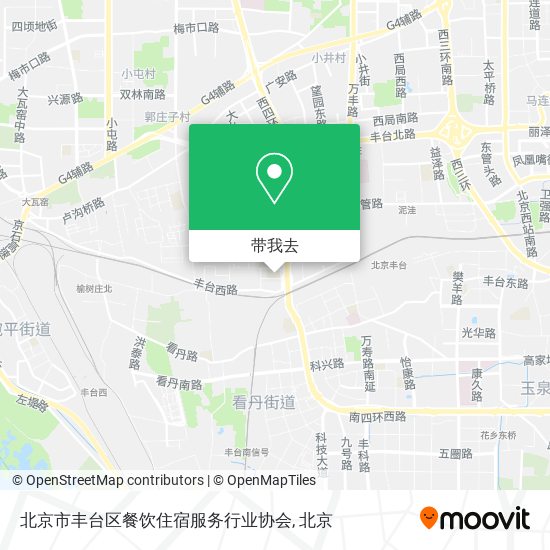 北京市丰台区餐饮住宿服务行业协会地图