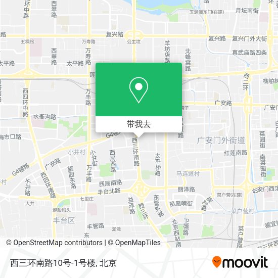 西三环南路10号-1号楼地图