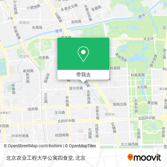 北京农业工程大学公寓四食堂地图
