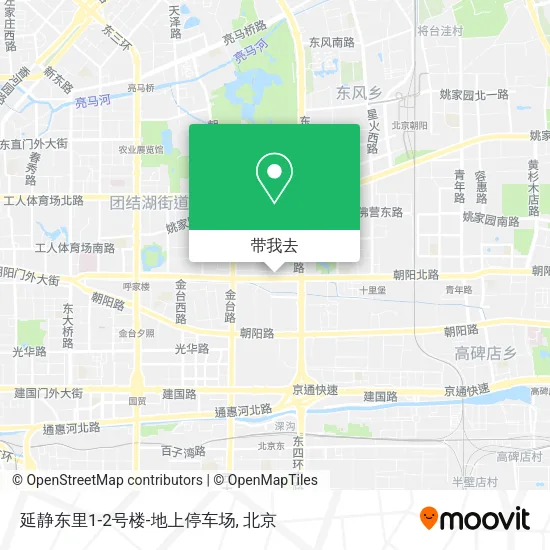 延静东里1-2号楼-地上停车场地图