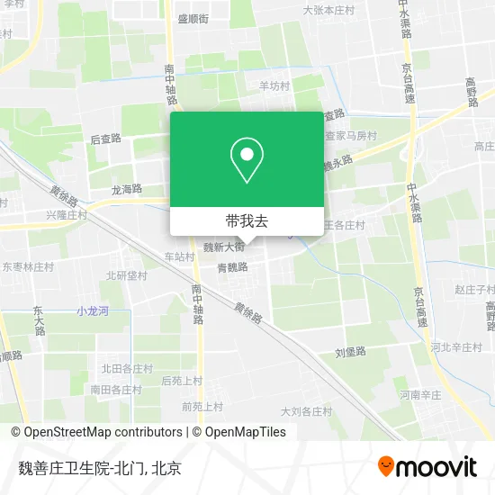魏善庄卫生院-北门地图