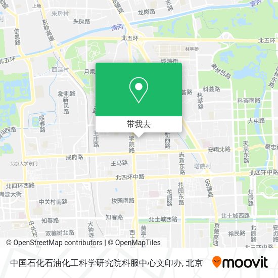 中国石化石油化工科学研究院科服中心文印办地图