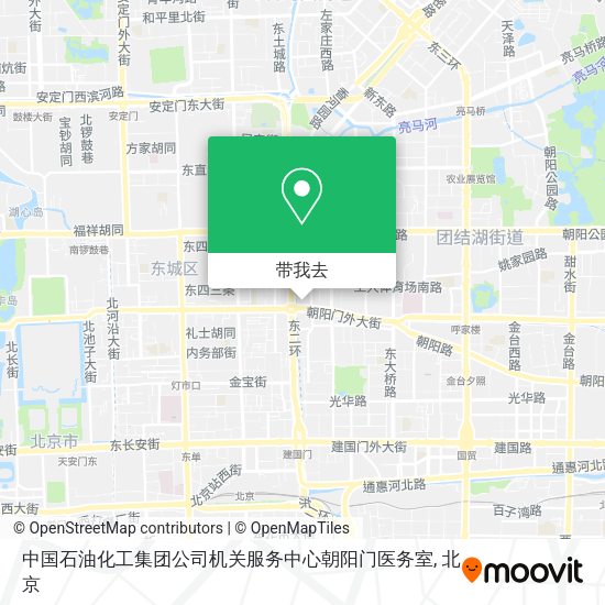 中国石油化工集团公司机关服务中心朝阳门医务室地图