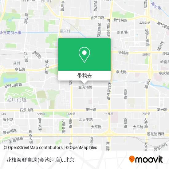 花枝海鲜自助(金沟河店)地图