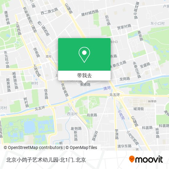 北京小鸽子艺术幼儿园-北1门地图