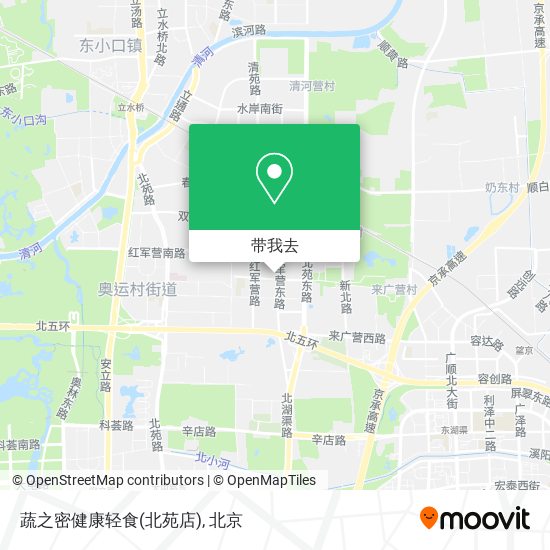蔬之密健康轻食(北苑店)地图