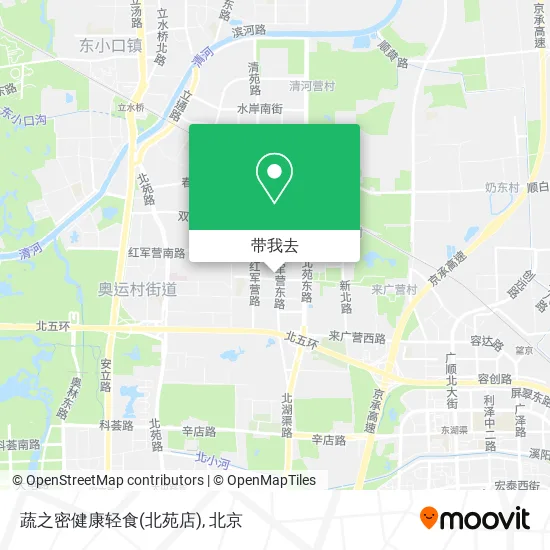 蔬之密健康轻食(北苑店)地图