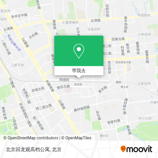 北京回龙观高档公寓地图