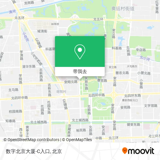 数字北京大厦-C入口地图