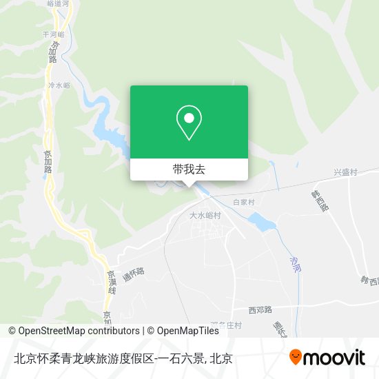 北京怀柔青龙峡旅游度假区-一石六景地图