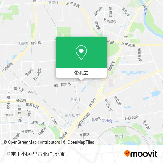马南里小区-早市北门地图
