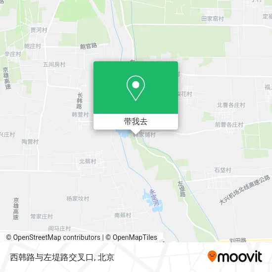 西韩路与左堤路交叉口地图