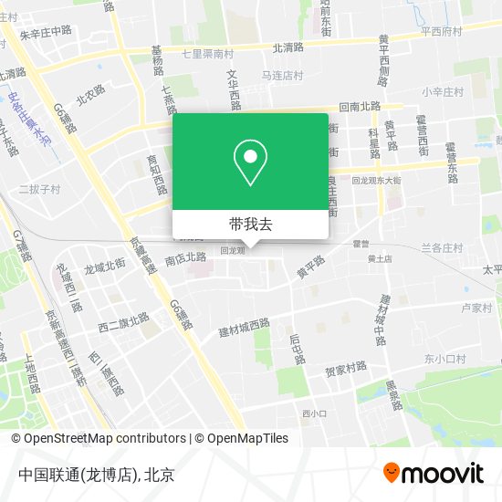 中国联通(龙博店)地图